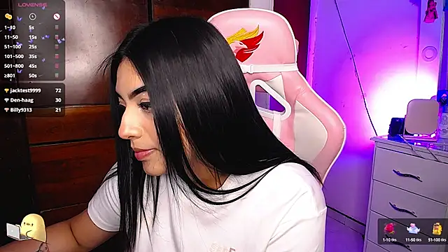 Snapshot of eva_six chatting on January 25, 3:51 am eva six online show from January 25, 3:51 am