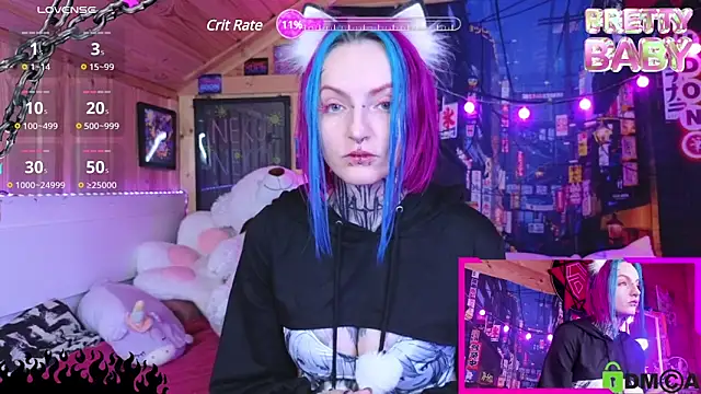 Snapshot of NekoCyber chatting on March 7, 5:40 am NekoCyber online show from March 7, 5:40 am