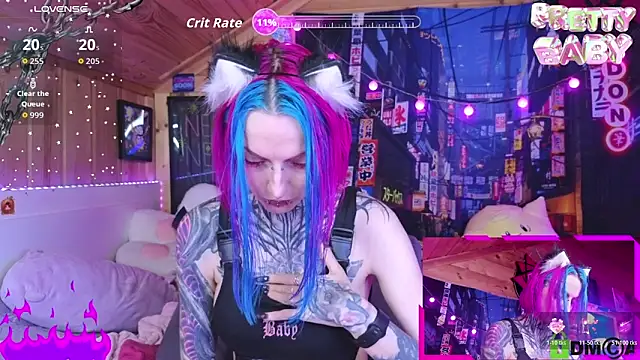 Snapshot of NekoCyber chatting on November 23, 5:06 am NekoCyber online show from November 23, 5:06 am