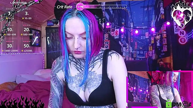 Snapshot of NekoCyber chatting on February 24, 5:33 am NekoCyber online show from February 24, 5:33 am