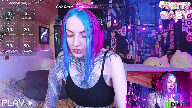 Snapshot of NekoCyber chatting on October 22, 5:07 am NekoCyber online show from October 22, 5:07 am