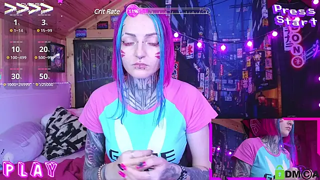 Snapshot of NekoCyber chatting on December 4, 4:10 pm NekoCyber online show from December 4, 4:10 pm