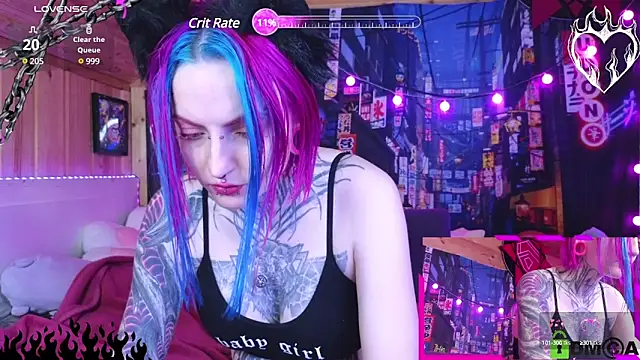 Snapshot of NekoCyber chatting on January 27, 5:47 am NekoCyber online show from January 27, 5:47 am