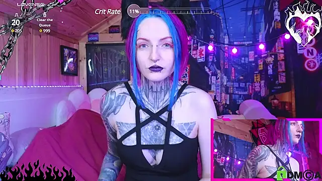 Snapshot of NekoCyber chatting on January 8, 6:09 pm NekoCyber online show from January 8, 6:09 pm