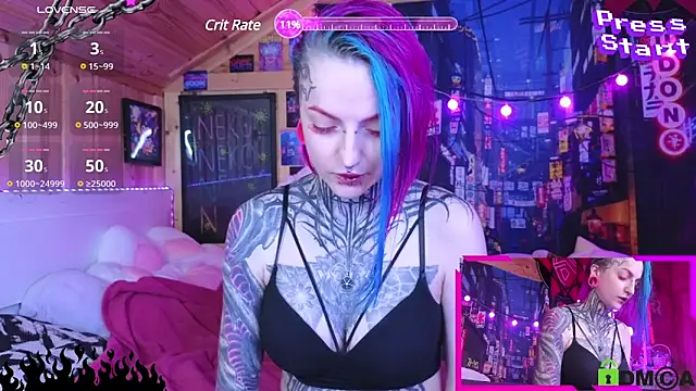 Snapshot of NekoCyber chatting on March 22, 5:39 am NekoCyber online show from March 22, 5:39 am