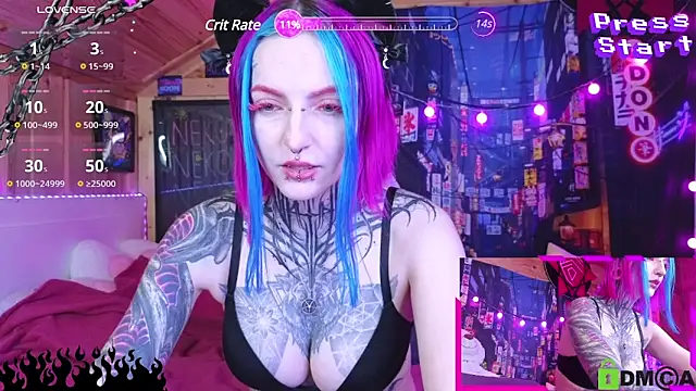 Snapshot of NekoCyber chatting on March 23, 5:00 am NekoCyber online show from March 23, 5:00 am