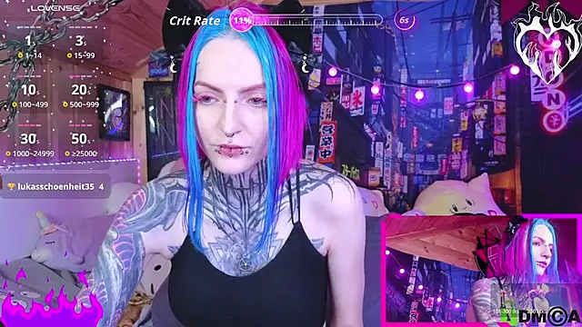 Snapshot of NekoCyber chatting on November 8, 5:00 am NekoCyber online show from November 8, 5:00 am