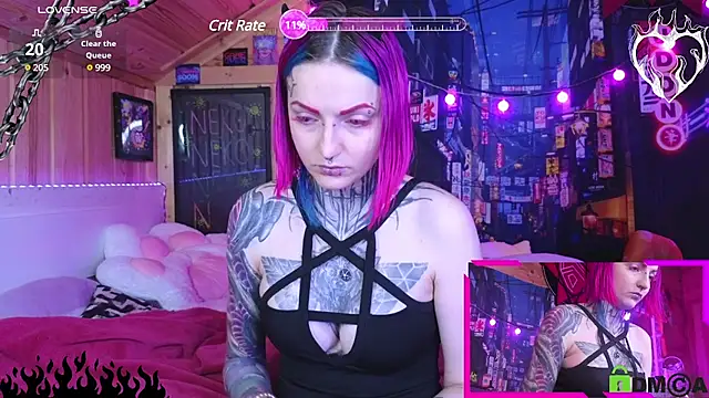 Snapshot of NekoCyber chatting on December 26, 6:22 pm NekoCyber online show from December 26, 6:22 pm