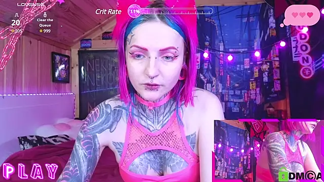 Snapshot of NekoCyber chatting on December 11, 8:15 am NekoCyber online show from December 11, 8:15 am