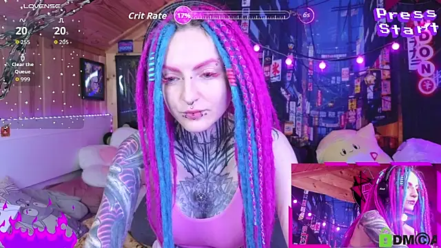 Snapshot of NekoCyber chatting on October 8, 4:58 am NekoCyber online show from October 8, 4:58 am