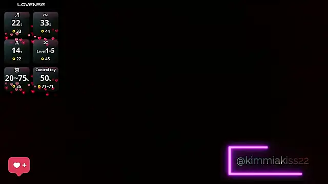 kimmiakiss22 online show from February 22, 9:16 pm