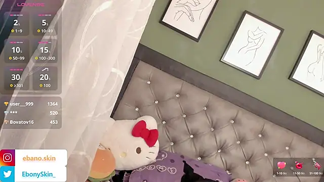 EbonySkin online show from October 15, 10:01 am