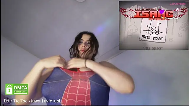 Snapshot of TuWaifuVirtual1 chatting on June 25, 2:20 am TuWaifuVirtual1 online show from June 25, 2:20 am