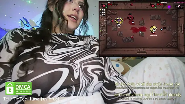Snapshot of TuWaifuVirtual1 chatting on July 14, 2:16 am TuWaifuVirtual1 online show from July 14, 2:16 am