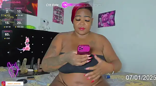 Snapshot of SWEETVICKY_XX chatting on January 7, 3:12 pm SWEETVICKY XX online show from January 7, 3:12 pm