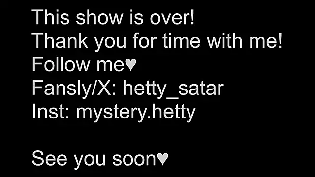 Hetty satar online show from March 17, 12:53 am
