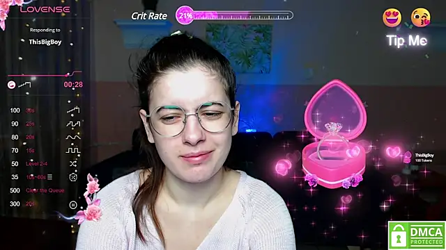 Snapshot of Aminabeatris chatting on March 6, 6:30 am Aminabeatris online show from March 6, 6:30 am