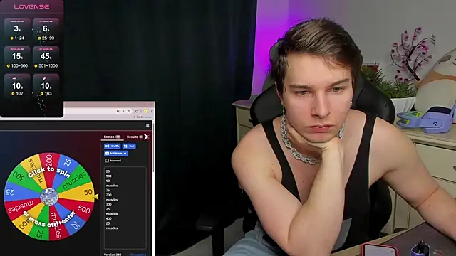 Snapshot of Vincent_Strong chatting on October 20, 8:37 am Vincent Strong online show from October 20, 8:37 am