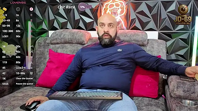 Snapshot of JD-69 chatting on October 4, 7:15 pm JD-69 online show from October 4, 7:15 pm