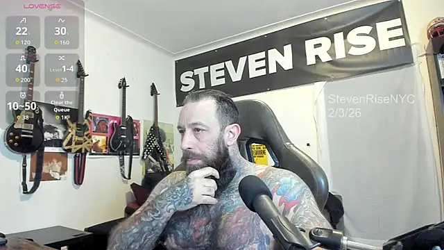 StevenRiseNYC online show from February 3, 1:05 pm